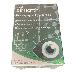 Presbyopia Eye Drops Sterile Individual Containers 10 Ampoules